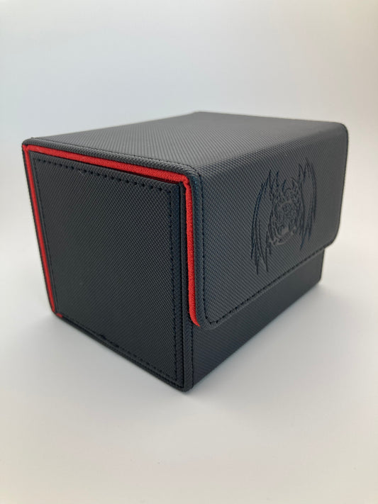 100+ Card Black & Red Spider Deck Box image 1