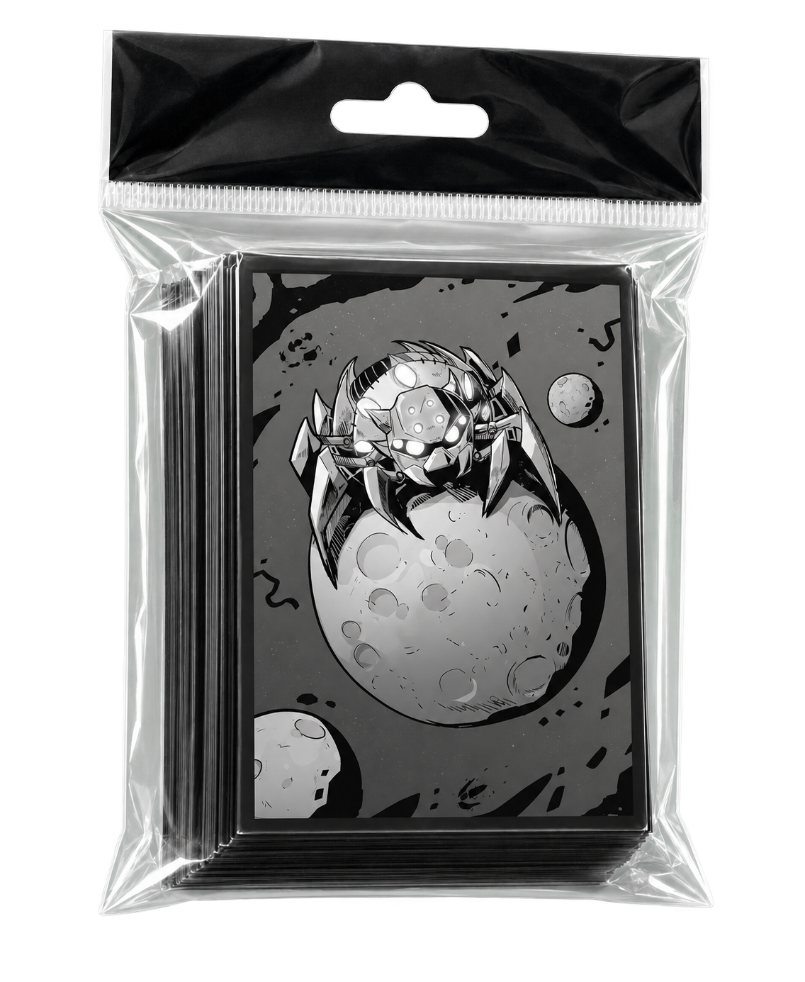 TDL Black and White Moon Spider Card Sleeves 50-pack