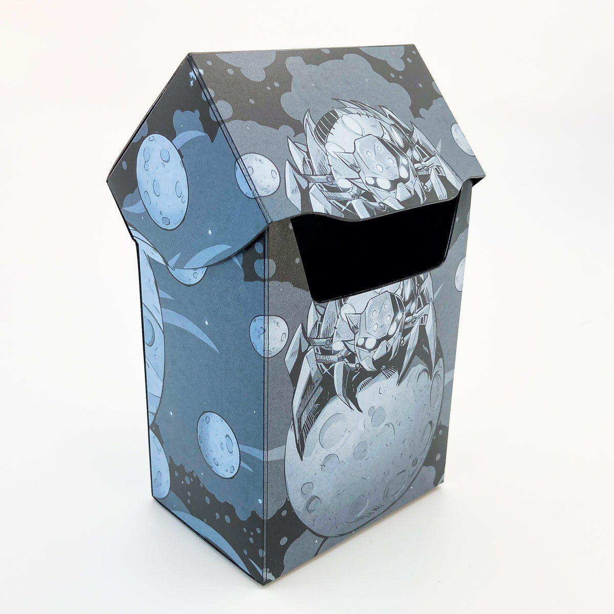 80+ Card Spider in Space Plastic Deck Box image 0